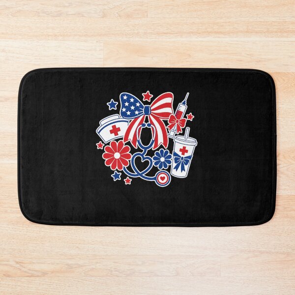 Item preview, 4th July Nurse Coquette Bow ICU CRNA Surgical Medical Women designed and sold by clothesy7.