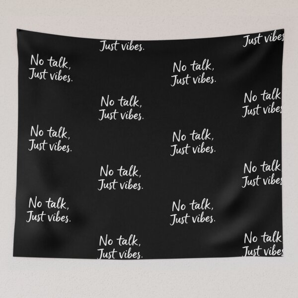 Item preview,  No Talk Just Vibes Funny Minimal Quote Design designed and sold by artlife4.