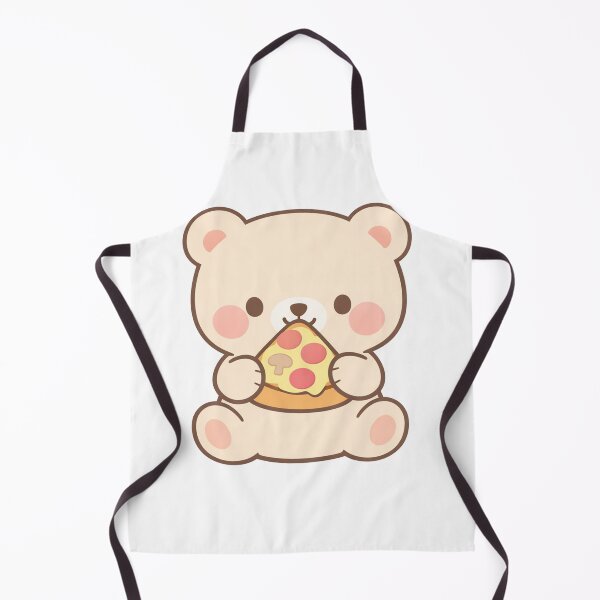 Item preview, Cute Bear Eating Pizza Kawaii Chibi Animal Lover Gift Funny Food designed and sold by Owcomm.