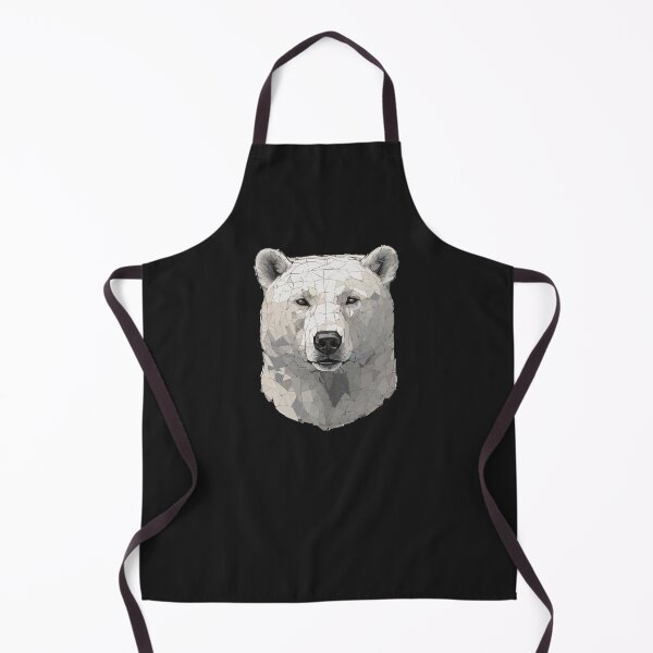 Item preview, Geometric Mosaic Polar Bear – Modern Animal Art designed and sold by Tklezardesigns.