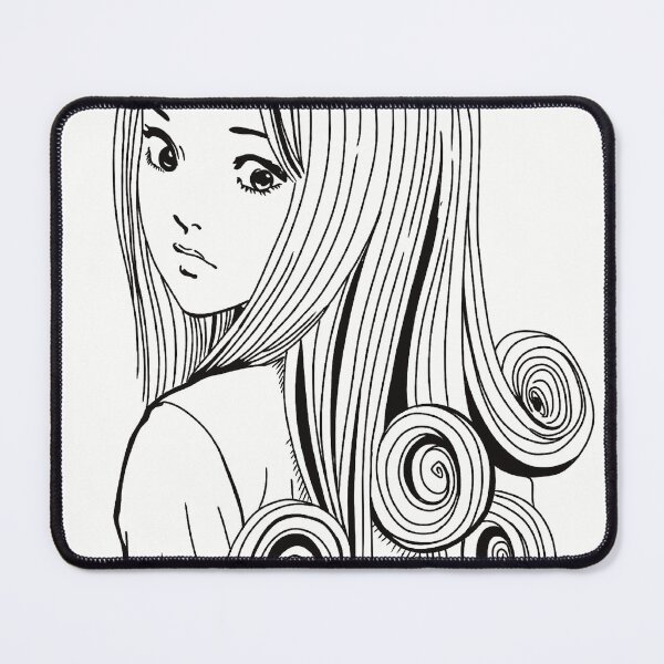 Item preview, Spiral Hair Horror Manga Girl designed and sold by AuroraFoxxInk.