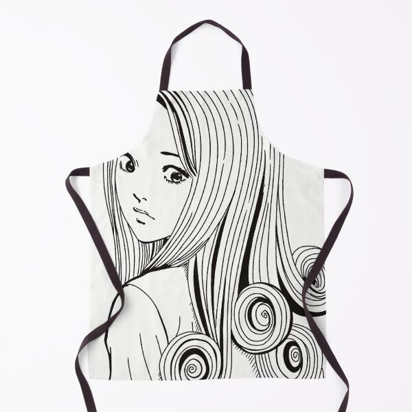 Item preview, Spiral Hair Horror Manga Girl designed and sold by AuroraFoxxInk.