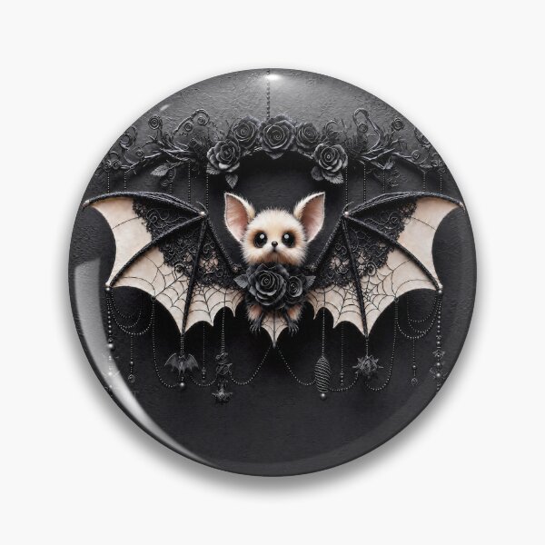 Item preview, Cute Bat with Black Roses designed and sold by JacquiTaylorArt.