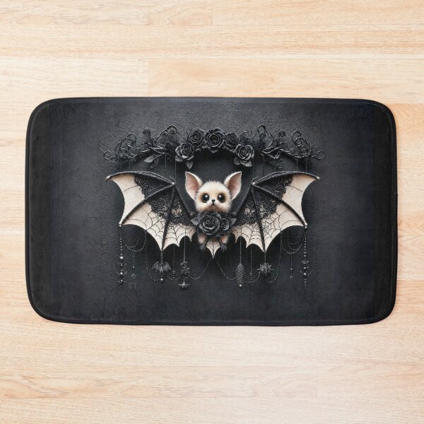 Item preview, Cute Bat with Black Roses designed and sold by JacquiTaylorArt.