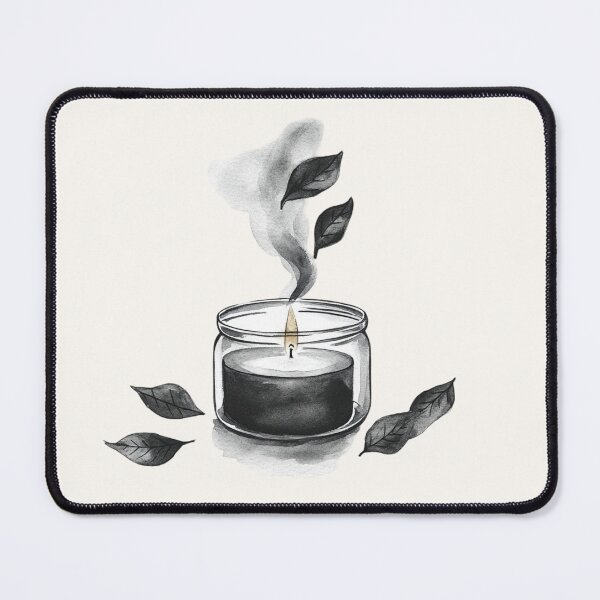 Item preview, Moody Watercolor Candle - Dark Academia Aesthetic Gothic Jar Art designed and sold by VineVibe16Studio.