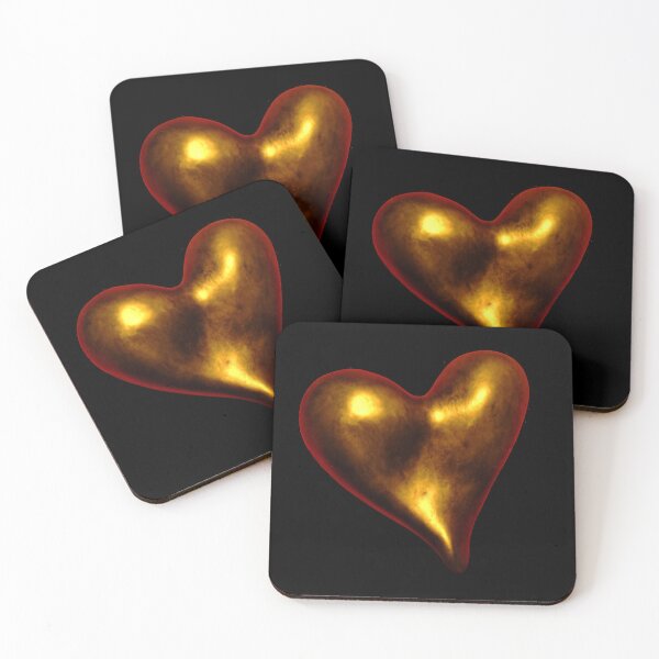 Item preview, Black and Gold Heart designed and sold by rufpeg.
