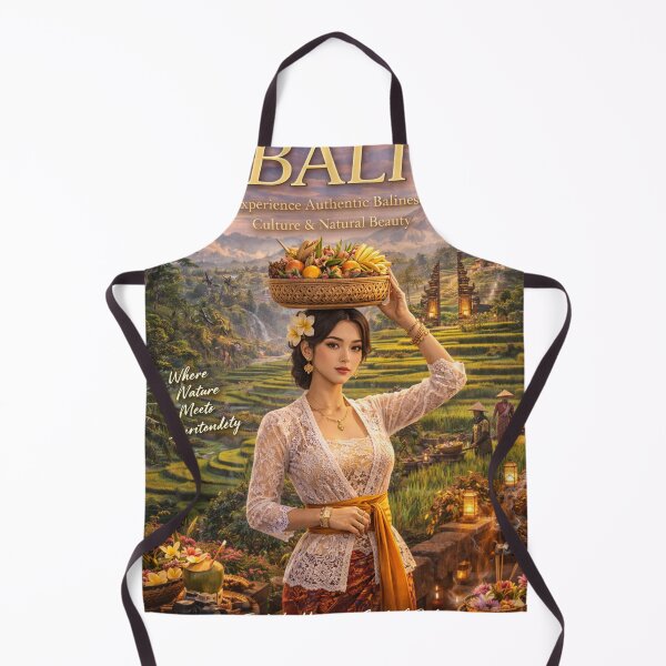 Item preview, Welcome to Bali Rice Terrace Culture Poster | Authentic Balinese Tradition & Nature Travel Wall Art designed and sold by Inkora-Art.