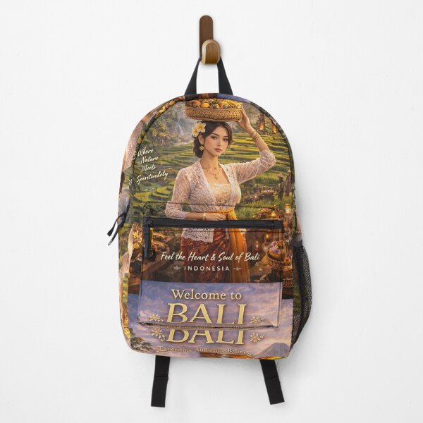Item preview, Welcome to Bali Rice Terrace Culture Poster | Authentic Balinese Tradition & Nature Travel Wall Art designed and sold by Inkora-Art.