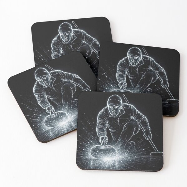 Item preview, Neon Curling Sport with Dynamic Motion designed and sold by Maria Dryfhout.