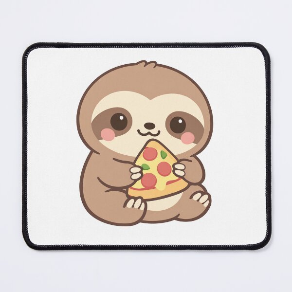 Item preview, Cute Sloth Eating Pizza Kawaii Funny Sloth Pizza Lover Gift For Pizza Addicts and Animal Lovers designed and sold by Owcomm.