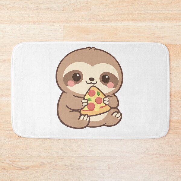 Item preview, Cute Sloth Eating Pizza Kawaii Funny Sloth Pizza Lover Gift For Pizza Addicts and Animal Lovers designed and sold by Owcomm.