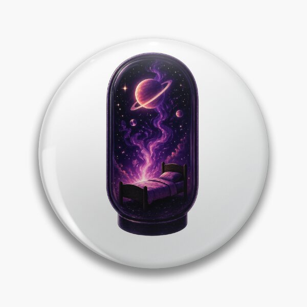 Item preview, Surreal Dream Capsule – Saturn Galaxy Bedroom Purple Aesthetic designed and sold by Byarasstudio.