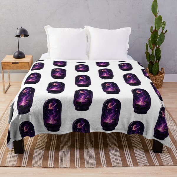 Item preview, Surreal Dream Capsule – Saturn Galaxy Bedroom Purple Aesthetic designed and sold by Byarasstudio.
