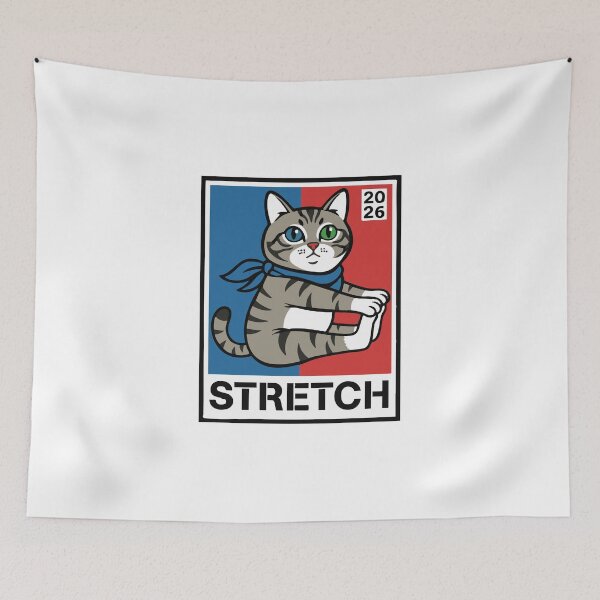 Item preview, Funny Cat Yoga Shirt – Cute Kitten Stretch Pose Gift for Yoga Lovers & Cat Moms" designed and sold by Dziridesign.