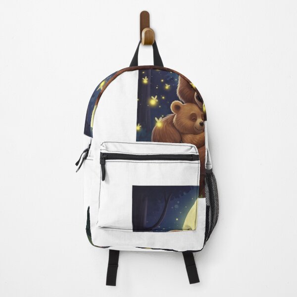 Item preview, Mama Bear carrying Little Bear in her arms under the starry sky, walking home, peaceful and tender. designed and sold by zambalala.
