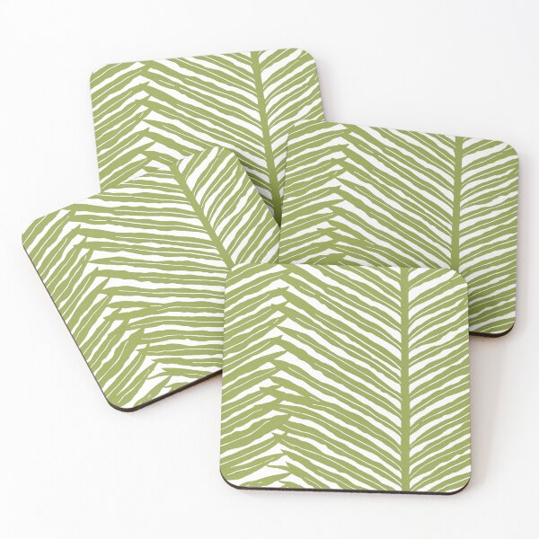 Item preview, green palm leaf pattern designed and sold by AnnaGo.
