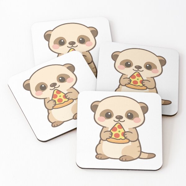 Artikelvorschau, Niedlicher Kawaii-Otter isst Pizzastück – ein entzückendes und lustiges Geschenk für Tierliebhaber entworfen und verkauft von Owcomm.