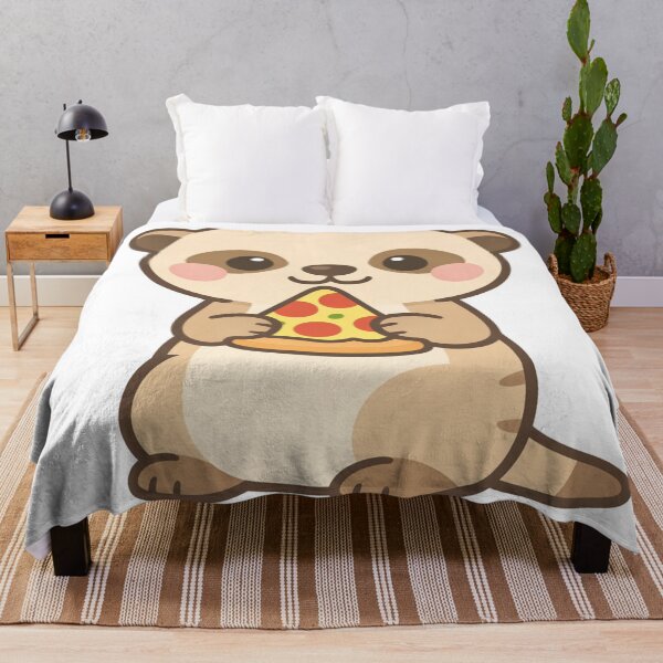 Item preview, Cute Kawaii Otter Eating Pizza Slice Adorable Funny Animal Food Lover Gift designed and sold by Owcomm.