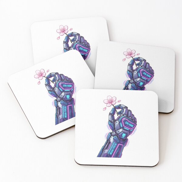 Item preview, Cyberpunk Mecha Hand Sakura Flower Futuristic Anime Art designed and sold by Krfto.
