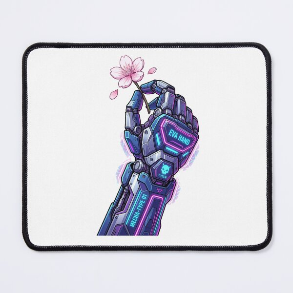 Item preview, Cyberpunk Mecha Hand Sakura Flower Futuristic Anime Art designed and sold by Krfto.