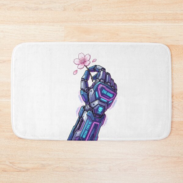 Item preview, Cyberpunk Mecha Hand Sakura Flower Futuristic Anime Art designed and sold by Krfto.