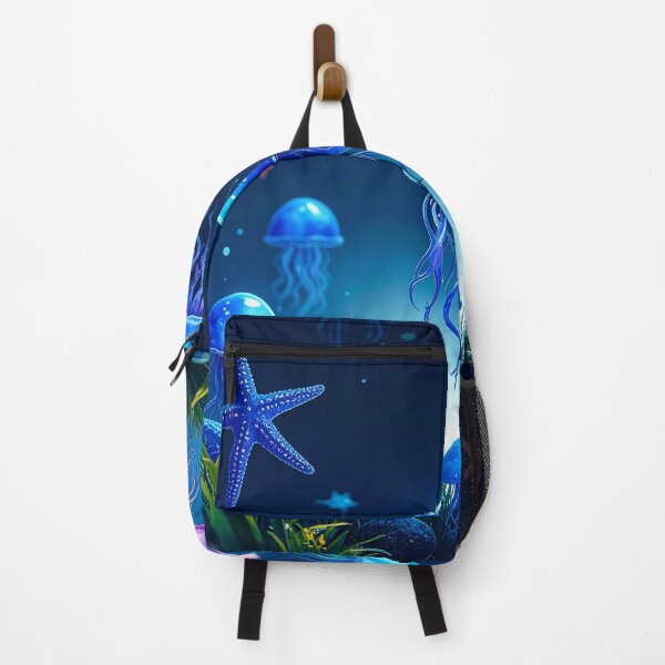 Item preview, Opalescent Blue Fantasy Jellyfish designed and sold by PlumePen.