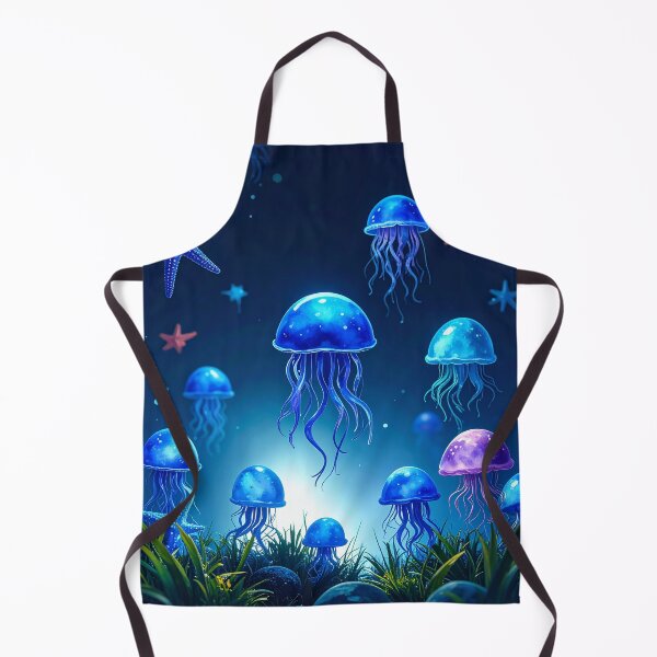 Item preview, Opalescent Blue Fantasy Jellyfish designed and sold by PlumePen.