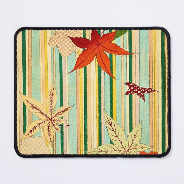 Item preview, Momiji — Japanese Autumn Maple Leaves on Stripe designed and sold by LouDSarG.
