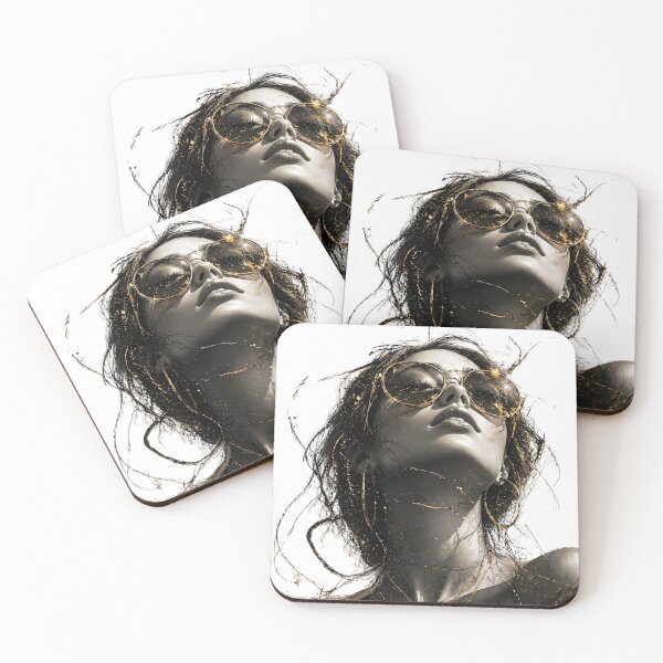 Item preview, Golden Liberation Chic Portrait designed and sold by KireaDesigns.