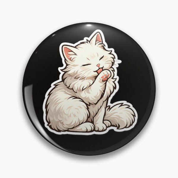 Item preview, Fluffy Cat Grooming – Cute Cozy Kitty designed and sold by Scroll-Culture.
