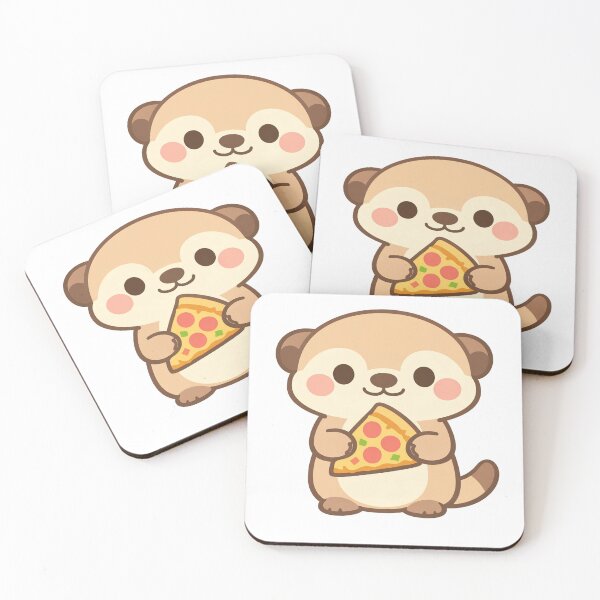 Item preview, Cute Otter Holding Pizza Slice Kawaii Animal Food Lover Gift designed and sold by Owcomm.