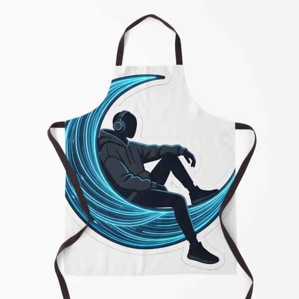 Item preview, Ethereal Dark Academia Stickman Solitude Aesthetic Cyber Goth Moon designed and sold by StickyGuys.