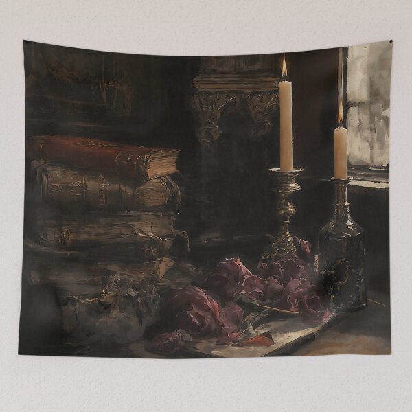 Item preview, Gothic Roses And Old Books Art designed and sold by DarkHolyQueen.