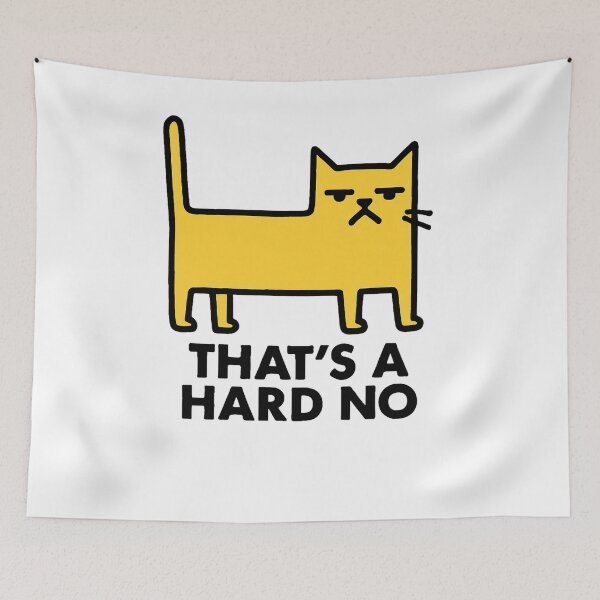 Item preview, Minimalist Grumpy Cat Yellow Silhouette designed and sold by SiarheiYur.