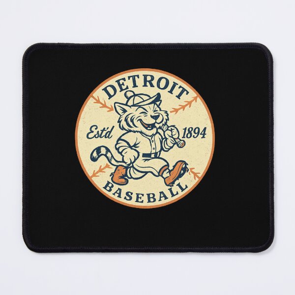 Item preview, Retro Detroit Baseball Cat Mascot designed and sold by SiarheiYur.