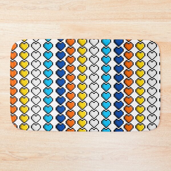 Item preview, Pixel Aromantic Asexual Hearts designed and sold by HarveyHandcraftsandDesigns.