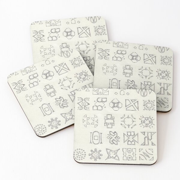 Item preview, Hand-Drawn Ballpoint Pen Symbols: Authentic Ink & Paper Texture Collection designed and sold by 90 A.
