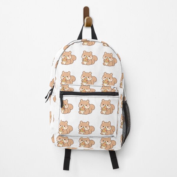 Item preview, Cute Kawaii Squirrel Eating Pizza Slice Funny Chubby Chipmunk Lover Gift designed and sold by Owcomm.