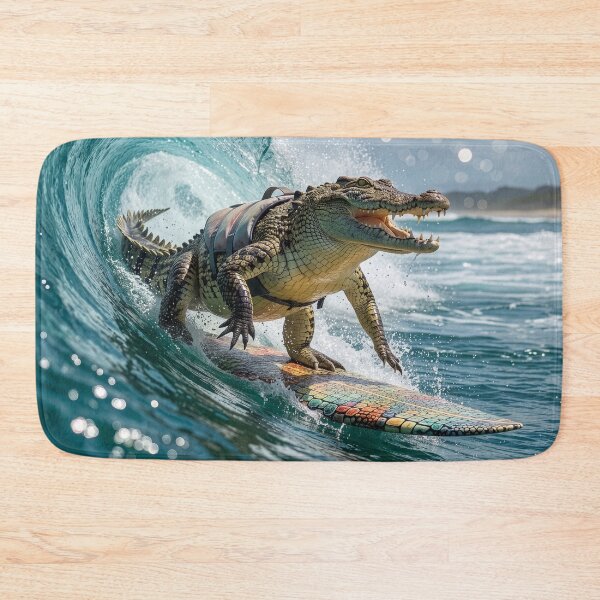 Item preview, Surfin' Crocodile designed and sold by Tridentulus.