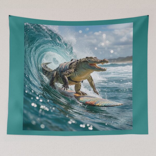 Item preview, Surfin' Crocodile designed and sold by Tridentulus.