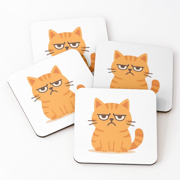 Item preview, Grumpy Cat Cute Angry Cat Design designed and sold by Snacky Paws.