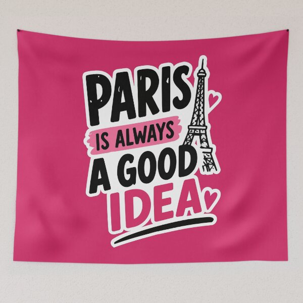 Item preview, Paris France Travel Quote Sticker – “Paris Is Always a Good Idea” designed and sold by Olivra.