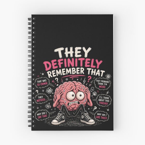 Item preview, They Definitely Remember That Funny Anxiety Brain Meme Design designed and sold by MotylekAnia.