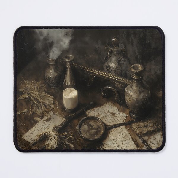 Item preview, Alchemist Table With Magic Potions And Scrolls designed and sold by DarkHolyQueen.
