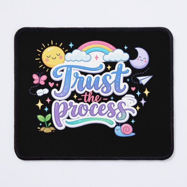 Item preview, Trust the Process – Modern Hand Lettering Typography Design designed and sold by Newthingzy.