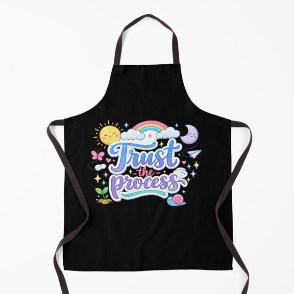 Item preview, Trust the Process – Modern Hand Lettering Typography Design designed and sold by Newthingzy.