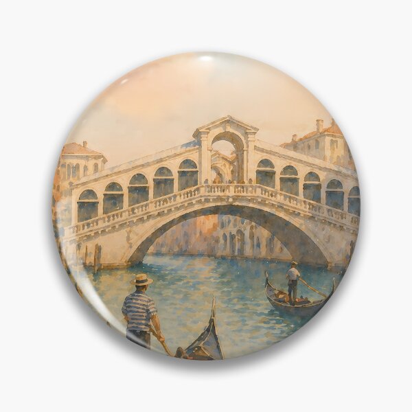 Item preview, Venice Italy Watercolor Poster, Rialto Bridge Gondola Art, Venetian Canal Scene, Vintage Travel Wall Art, Mediterranean Decor designed and sold by Art-Selling.