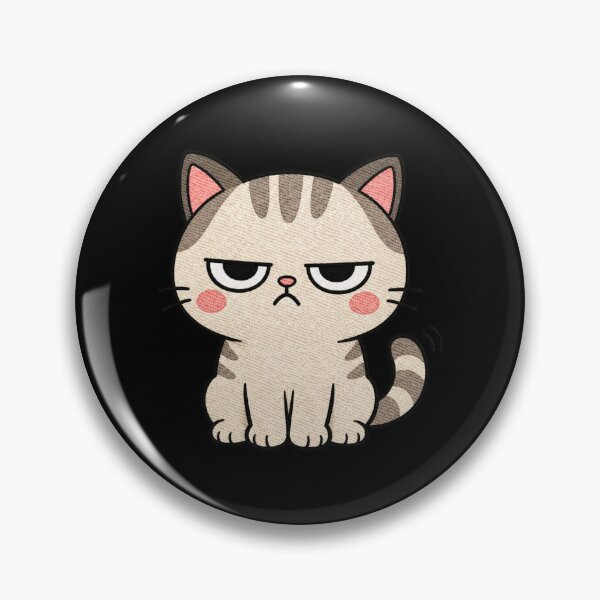 Item preview, Kawaii Grumpy Cat Cute Cartoon Animal | Funny Meme Cat Design designed and sold by ColorSplash123.