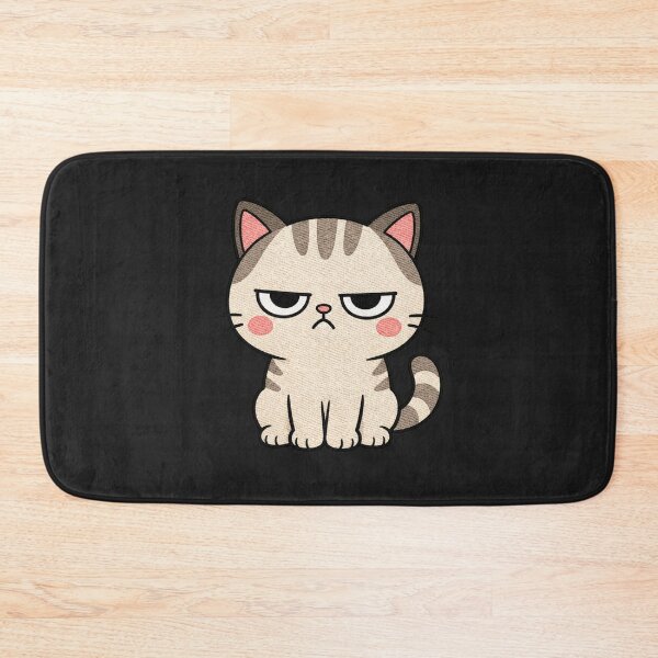 Item preview, Kawaii Grumpy Cat Cute Cartoon Animal | Funny Meme Cat Design designed and sold by ColorSplash123.