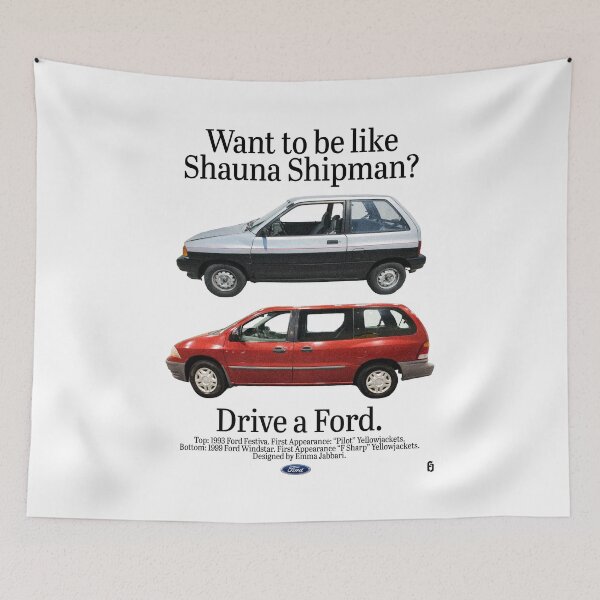 Item preview, Yellowjackets Shauna Shipman Cars 90's Ad designed and sold by Emma Jabbari.